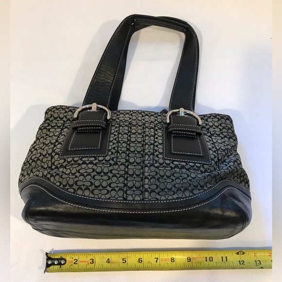 Coach Signature Textile & Leather Tote - Picture 7 of 10